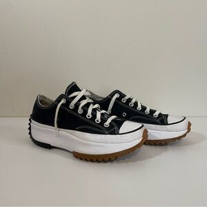 M 7/ W 8.5 Converse Run Star Hike Ox Low Top Black